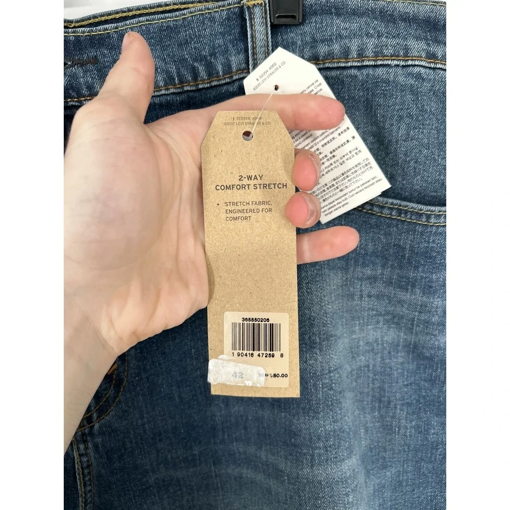 Levis 511 Slim Cutoff‎ Shorts Jorts 42 Medium Wash Denim Jean 11
